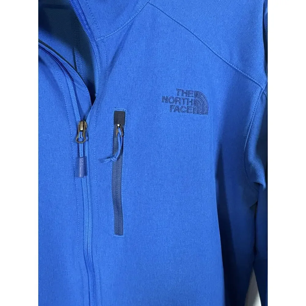 North Face Apex Pneumatic Jacket Men's Large Blue Full Zip Softshell Windwall
